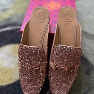 Tory Burch loafers—Rose Gold